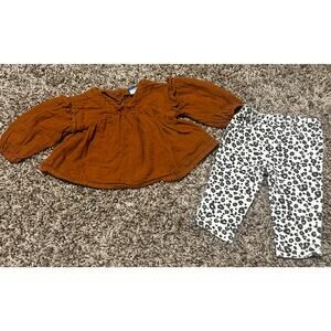 Old Navy & Just One You Baby Girl Top & Leggings 3-6 Months/3 Months